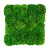 Pre-made Pillow Moss / Bun Moss Panel 30x30 cm (12''x12'') Pillow Moss Tile | color - medium green